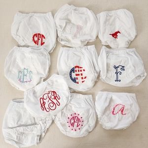 Bloomers monogram bundle 12 months/2t/3t
